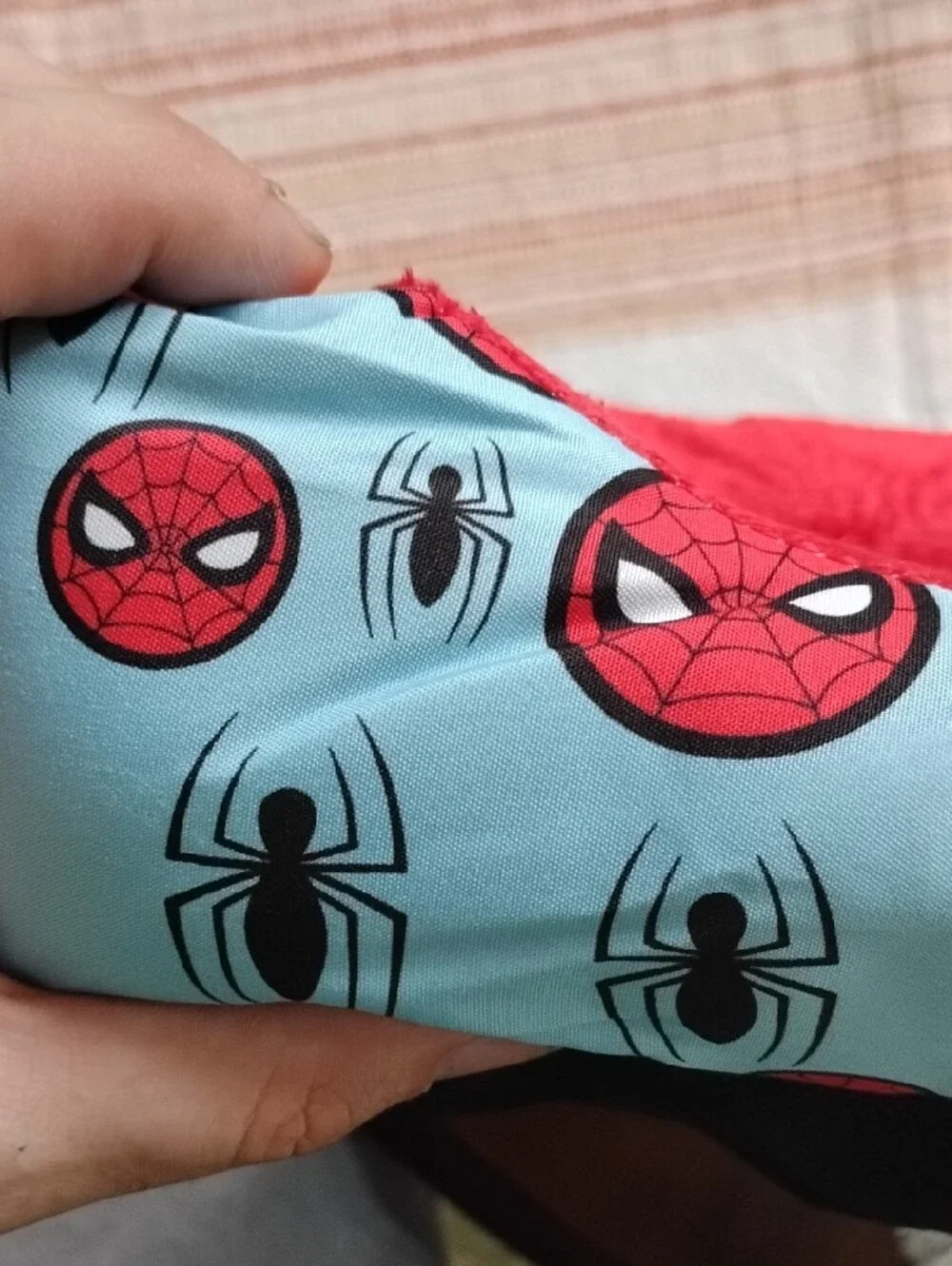 Marvel Red Plush Pet Bed with Spider-Man Accent